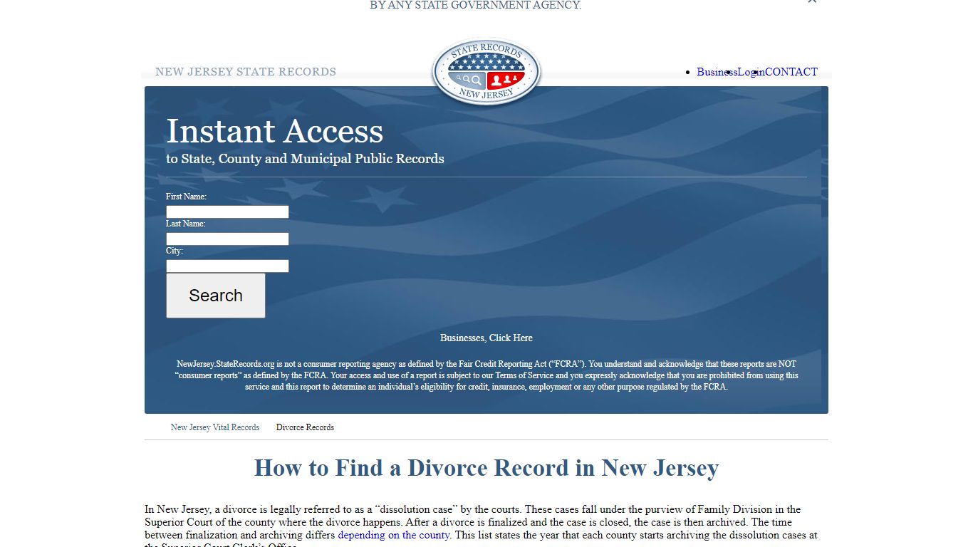 How to Find a Divorce Record in New Jersey - New Jersey State Records